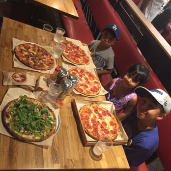 Blaze Pizza - We all got a pie!!! Green Stripe, Meat Eater & pepperoni for the kids... - Pizza Near Me - Carlsbad, California Blaze Pizza - We all got a pie!!! Green Stripe, Meat Eater & pepperoni for the kids... - Pizza Near Me - Carlsbad, California
