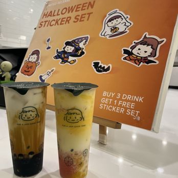 Jam Jam Tea Lab - Brown sugar boba fresh milk and Coconut mango pomelo - Bubble Tea Near Me - Irvine, California Jam Jam Tea Lab - Brown sugar boba fresh milk and Coconut mango pomelo - Bubble Tea Near Me - Irvine, California