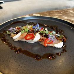 Hamachi crudo