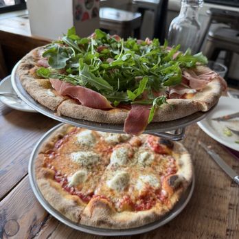 Sandrino - Cheese pizza and burrata arugula pizza - Pizza Near Me - Sausalito, California Sandrino - Cheese pizza and burrata arugula pizza - Pizza Near Me - Sausalito, California