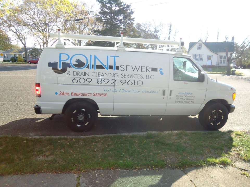 Slide of Point Sewer and Drain Cleaning