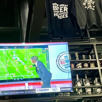 Honor Brewing - Big screen TV over the bar area - Trivia Hosts Near Me - Sterling, Virginia