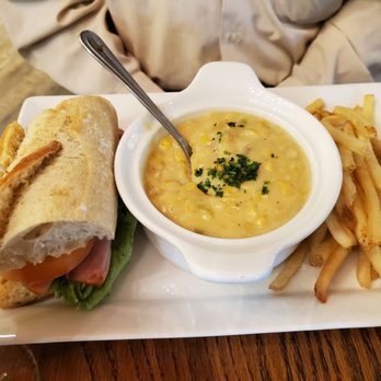 Mimi's Cafe - I forgot my father in law he order the half a sandwich and soup and comes with fries l. - Breakfast & Brunch Near Me - Downey, California Mimi's Cafe - I forgot my father in law he order the half a sandwich and soup and comes with fries l. - Breakfast & Brunch Near Me - Downey, California