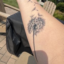 Ghost Light Tattoo Parlor - Dandelion tattoo