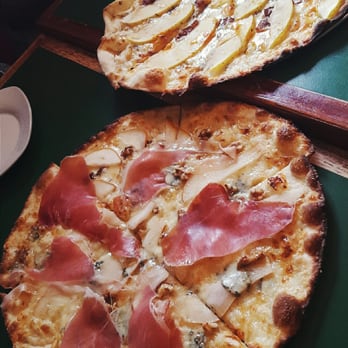 The Pie Plate Bakery & Cafe - Blue Pear Pizza ($15) & Niagara Apple with  Walnut Sage Peste ($16) - Bakeries Near Me - Virgil, Ontario