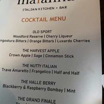 Maialina - Cocktail menu - Italian Near Me - Indianapolis, Indiana Maialina - Cocktail menu - Italian Near Me - Indianapolis, Indiana