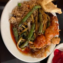 China Buffet - A heaping plate!