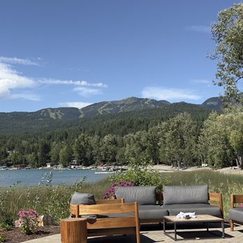 Boat Club Restaurant - View from Tiki Bar - Steakhouses Near Me - Whitefish, Montana Boat Club Restaurant - View from Tiki Bar - Steakhouses Near Me - Whitefish, Montana