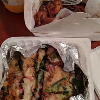 ChiMek - Kimchi pancakes, too thick, soggy wings. - Korean Near Me - Santa Clara, California