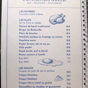Le Bar Bouille - Menu - Bars Near Me - Paris, 75