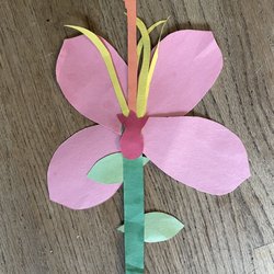 Alpha Montessori - And an flower my son made at school that actually has all of the parts of a flower.  Fun science education