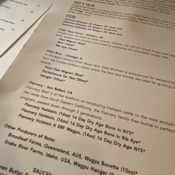 Bos Taurus - Menu, ask for guidance they know their stuff. - Steakhouses Near Me - Bend, Oregon