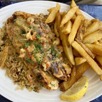 Doc's Seafood & Steaks - Redfish Special with etouffee - Seafood Near Me - Corpus Christi, Texas Doc's Seafood & Steaks - Redfish Special with etouffee - Seafood Near Me - Corpus Christi, Texas