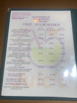 Menu photo 3 Juic'd Pantego, TX