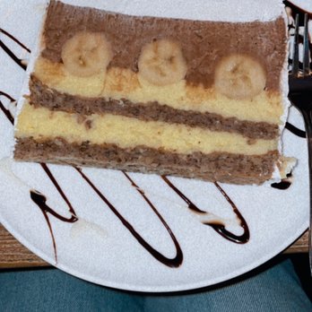 Cafe Bubamara - This was the banana Kolac amahhhzinggggg - Modern European Near Me - Clifton, New Jersey