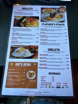 Menu photo 4 Flapjacks Pancake Cabin Gatlinburg, TN