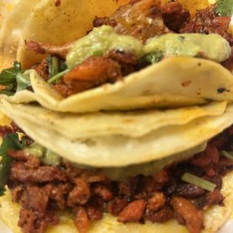 Pastor on corn tortillas. Pastor on corn tortillas.