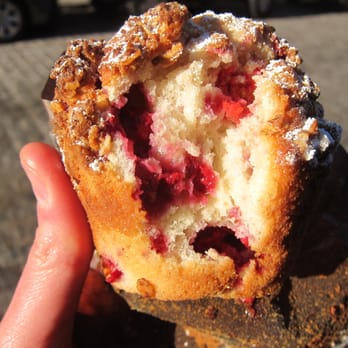 Almondine Bakery - Raspberry Streusel Muffin - Bakeries Near Me - Brooklyn, New York