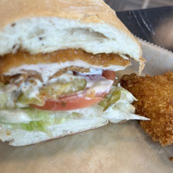 Dixie BBQ - Fried Shnitzel Sandwich - Barbeque Near Me - Hollywood, Florida