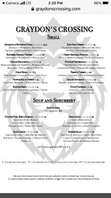 Menu photo 2 Graydon's  Grand Rapids, MI