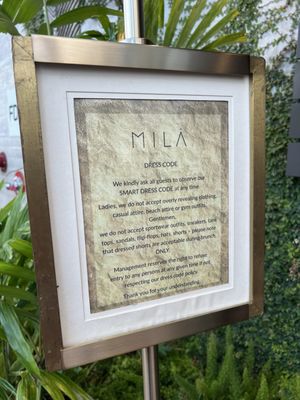 Menu photo 1 MILA Restaurant Miami Beach, FL