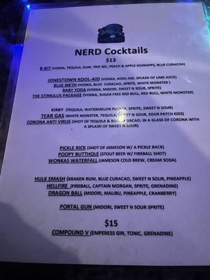 Menu photo 2 The Nerd Las Vegas, NV