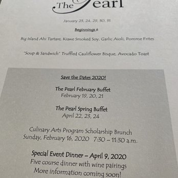 The Pearl - Menu - New American Near Me - Pearl City, Hawaii