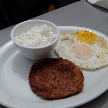Log Cabin Diner - Eggs and sausage - American Near Me - Klamath, California Log Cabin Diner - Eggs and sausage - American Near Me - Klamath, California