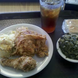 John's Fine Food - Chicken,  Mac n cheese and greens