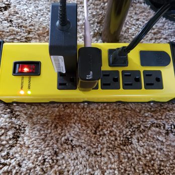 Walmart Supercenter - I LOVE, LOVE, LOVE this New YELLOW Metal Hyper-Tough Surge Suppressor Power Strip--Only at Wal-Mart. USB charge ports too! - Department Stores Near Me - Burbank, California