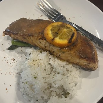 The Barrel Room - Orange bourbon glazed salmon - New American Near Me - Chesapeake, Virginia The Barrel Room - Orange bourbon glazed salmon - New American Near Me - Chesapeake, Virginia