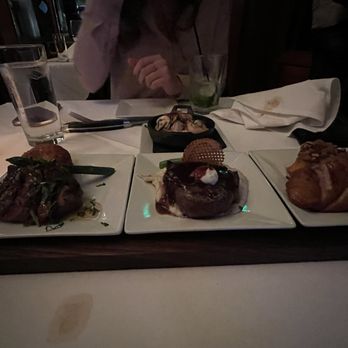 Flight Restaurant and Wine Bar - BOURSIN STUFFED FILET Crispy Duck Breast Lamb Ribeye risotto - Wine Bars Near Me - Memphis, Tennessee Flight Restaurant and Wine Bar - BOURSIN STUFFED FILET Crispy Duck Breast Lamb Ribeye risotto - Wine Bars Near Me - Memphis, Tennessee
