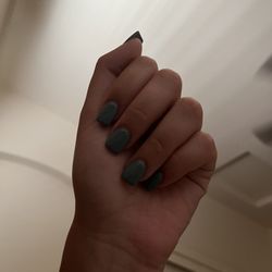 Gel fullset square oval shape