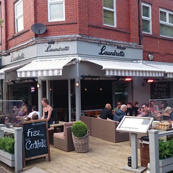 The Laundrette - Outside The Laundrett is a lovely seating area. - Cocktail Bars Near Me - Manchester, XGM