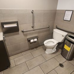 Quest Diagnostics - Clean restroom (hand sanitizer on counter). No soap at sink!