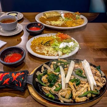 Fuego Mexican Restaurant - Chicken Fajitas and Chimichanga/Enchiladas combo - Beer Bar Near Me - Plymouth, Minnesota Fuego Mexican Restaurant - Chicken Fajitas and Chimichanga/Enchiladas combo - Beer Bar Near Me - Plymouth, Minnesota