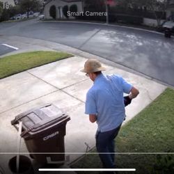 US Post Office - Postal carrier who just ruined a newly painted area by depositing a package in the center of it.