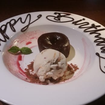 RumFish Grill - Lava cake w salted caramel ice cream. Happy birthday Me! - Seafood Near Me - St Pete Beach, Florida