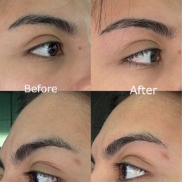 Eyebrow threading clean up Eyebrow threading clean up