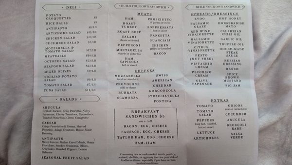 Menu photo 2 Locale Mercato Milford, PA