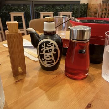Koharu Japanese Cafe - Unique bottles of vinegar and oil - Japanese Near Me - Alameda, California Koharu Japanese Cafe - Unique bottles of vinegar and oil - Japanese Near Me - Alameda, California
