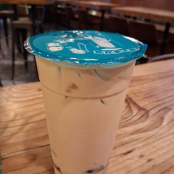 Oasis Tea Zone - Royal Milk Tea with Grass Jelly - Coffee & Tea Near Me - Seattle, Washington