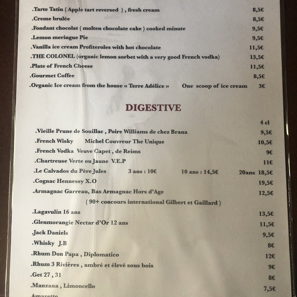 Au Père Louis - English menu - Wine Bars Near Me - Paris, 75 Au Père Louis - English menu - Wine Bars Near Me - Paris, 75