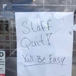 This store needs staff