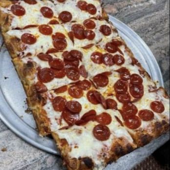 Sal's by Victor - Small Sicilian pizza w/ pepperoni - Italian Near Me - Williamsburg, Virginia Sal's by Victor - Small Sicilian pizza w/ pepperoni - Italian Near Me - Williamsburg, Virginia