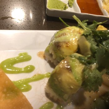 Sushi Asahi - Green Goblin roll. The avocado is browning. - Sushi Bars Near Me - Riverside, California