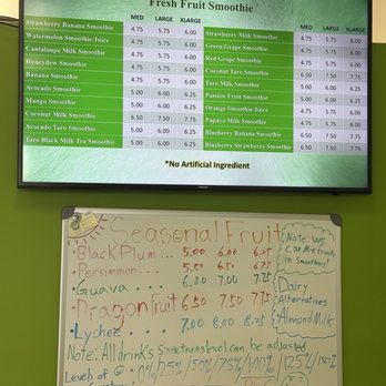 Shaka Shaka Tea House - Menu 1/2 - Bubble Tea Near Me - Orlando, Florida