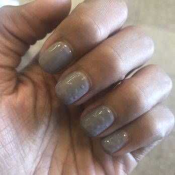 Hi Tek Nails - Gel nail color hours later after I already spent two hours because they did a terrible job the first time - Nail Salons Near Me - Cerritos, California