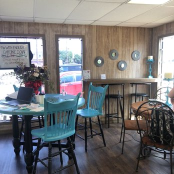 Perk Up Coffee House - a woman sitting at a table - Coffee & Tea Near Me - Rockdale, Texas Perk Up Coffee House - a woman sitting at a table - Coffee & Tea Near Me - Rockdale, Texas