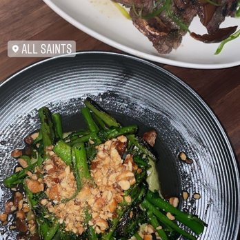 All Saints - Grilled Broccolini, Flanken Short Ribs - New American Near Me - Minneapolis, Minnesota